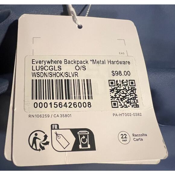 NWT Lululemon Everywhere Backpack - 22 L - Picture 10 of 10